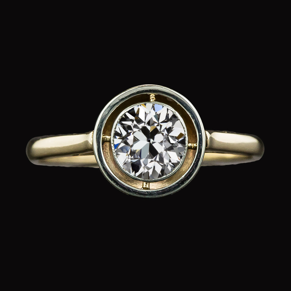 New Style Old Miner Diamond Ring Gold 14K Jewelry
