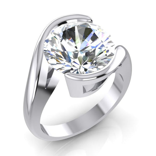  Fancy Princess Cut  Sparkling Vintage Style White Gold Princess Diamond Ring