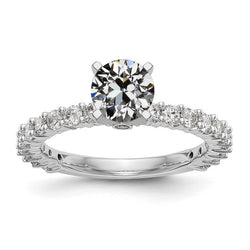 Natural Diamond Ring 3ct - White Gold 14K