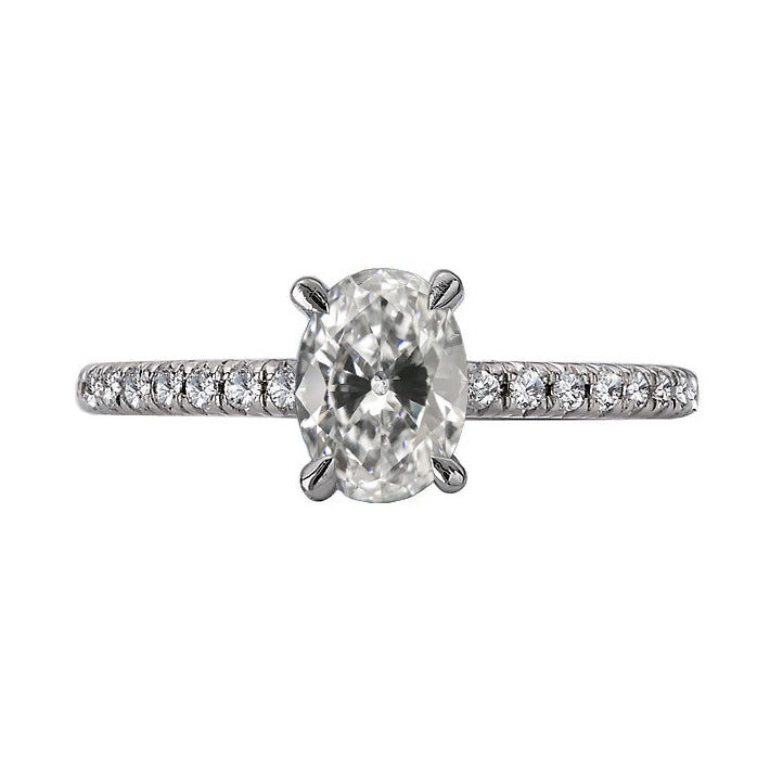 Solitaire Ring With Accents Old Miner Diamond