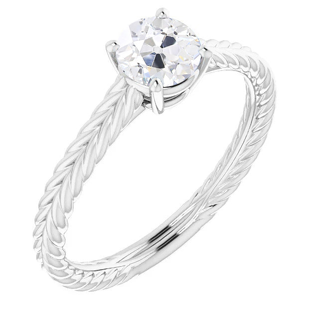 New Style Solitaire Round Old Cut Diamond Ring