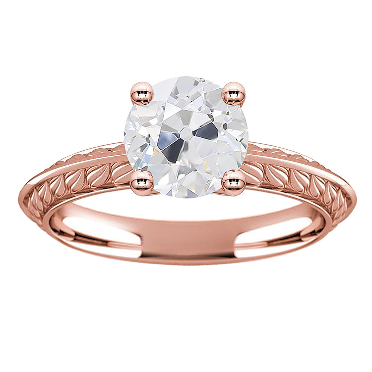  Sparkling Unique Lady’s Solitaire White Gold Diamond Ring 