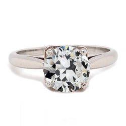 Natural Diamond Ring 2ct - White Gold 14K