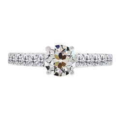 Natural Diamond Ring 3ct - White Gold 14K