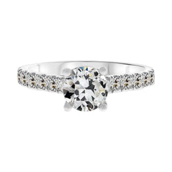 Natural Diamond Ring 3ct - White Gold 14K