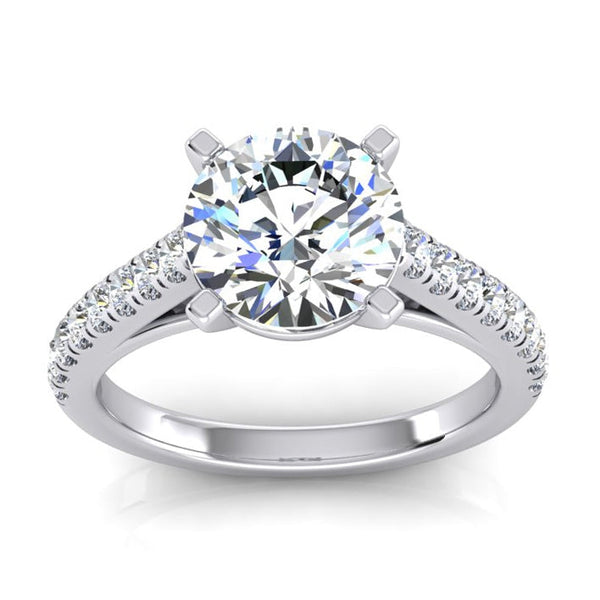 Solitaire With Accents Ring