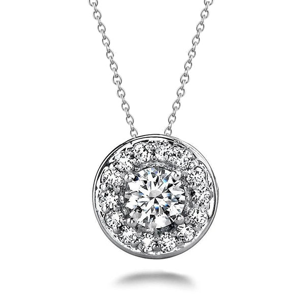 Sparkling 5.50 Carats Round Cut Natural Earth Mined Diamonds Centered Pendant Necklace