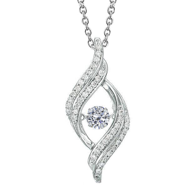 Sparkling Natural Earth Mined Diamond Necklace Pendant Prong Set 1.50 Carat White Gold 14K