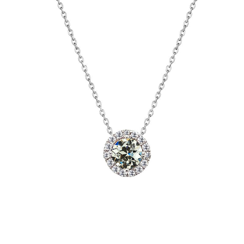 Sparkling Diamond Pendant 1.50 Ct. Old Cut New Jewelry