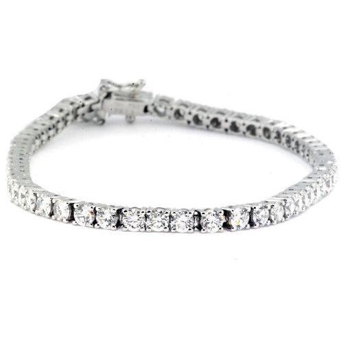 Sparkling Brilliant Cut Lab Grown Diamonds Tennis Bracelet WG 7.05 Carats