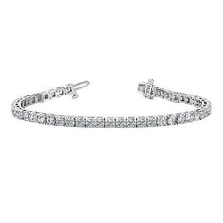 Sparkling Prong Set 9 Carats Round Lab Grown Diamond Tennis Bracelet