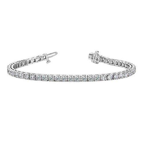 Sparkling Prong Set 9 Carats Round Lab Grown Diamond Tennis Bracelet