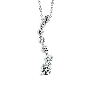natural round diamond 4.15ct pendant front view