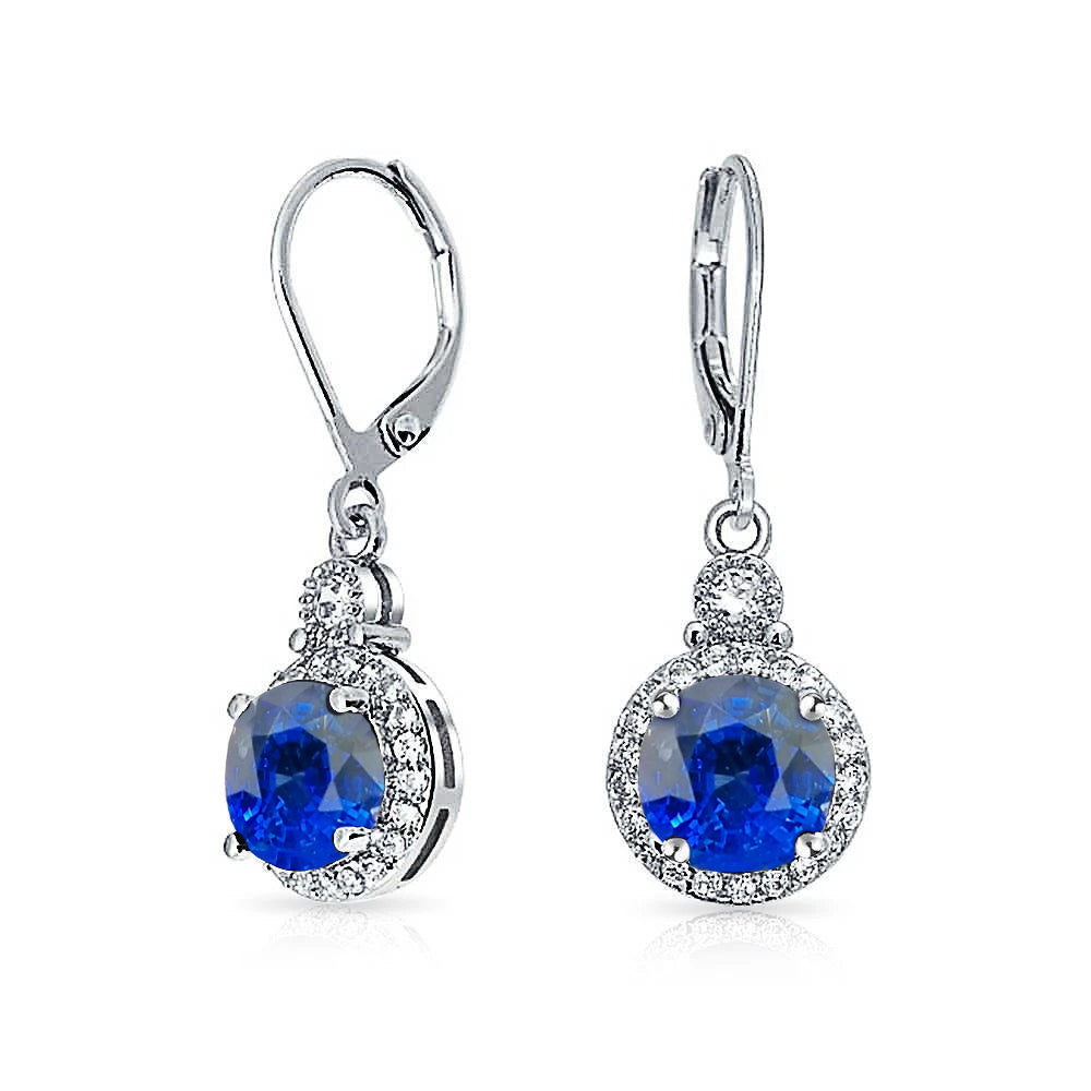 New Best Stylish Sri Lanka Sapphire And Diamond Dangle Earring