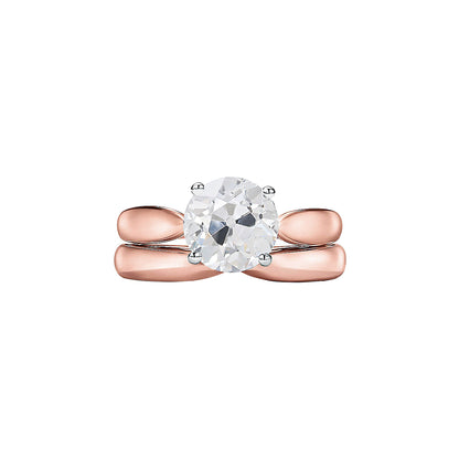 New Style Tapered  Sparkling Unique Lady’s Solitaire White Gold Diamond Ring  