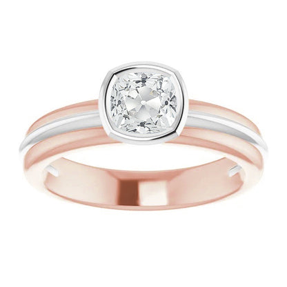 natural cushion diamond 2.20ct watch front view