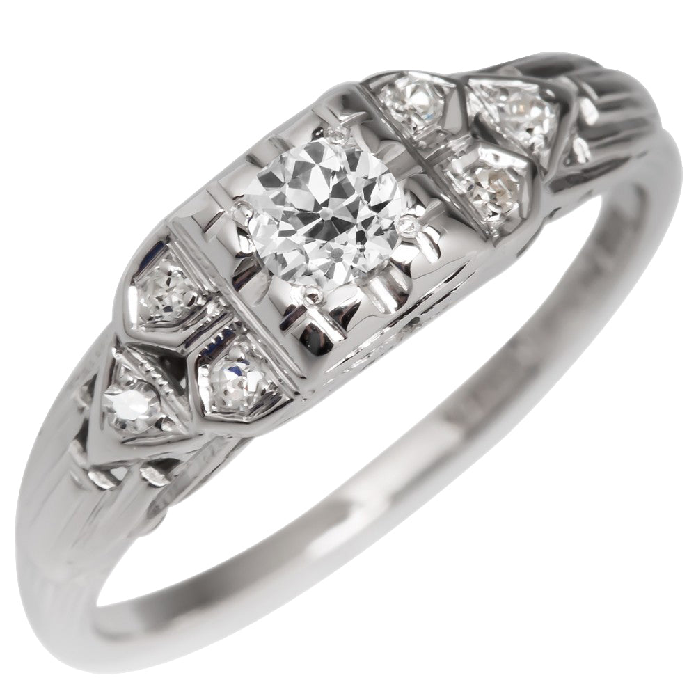 Old Miner Diamond Wedding Ring 