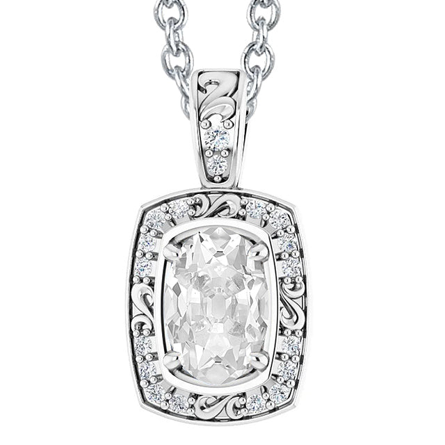 Vintage Style Diamond Pendant Old Miner