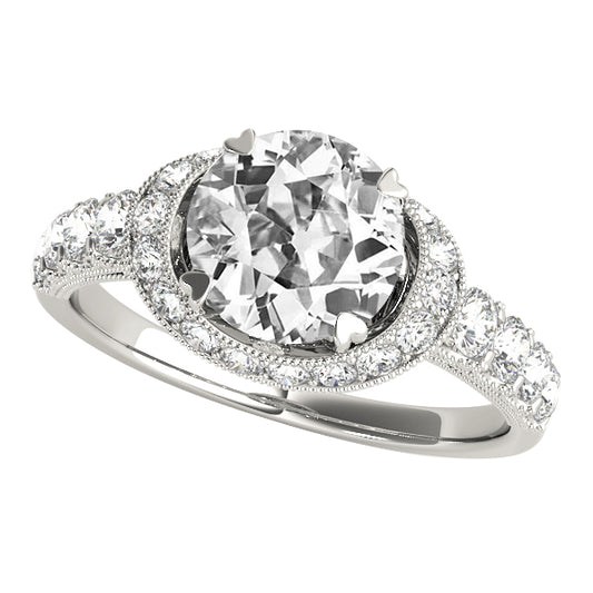 Halo Round Old Miner Diamonds