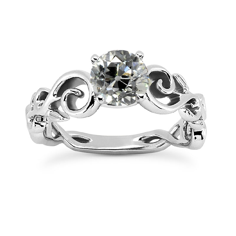 Vintage Style  High Quality Solitaire Ring Old Miner