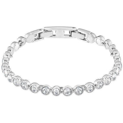 WG 5.60 Carats Bezel Set Round Cut Lab Grown Diamonds Tennis Bracelet