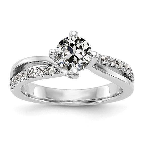 Ladies shinny Wedding Old Cut Diamond Ring