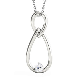 White Gold 14K Round Old Miner Genuine Solitaire Natural Earth Mined Diamond Pendant 0.50 Carats