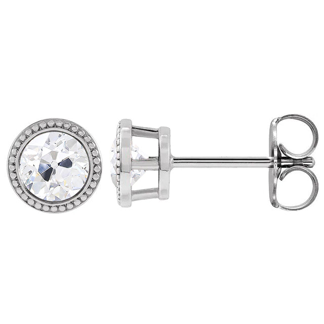 natural round diamond 4ct watch side angle
