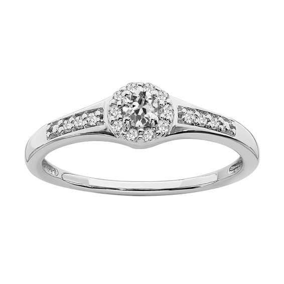 natural round diamond 2.75ct ring front view