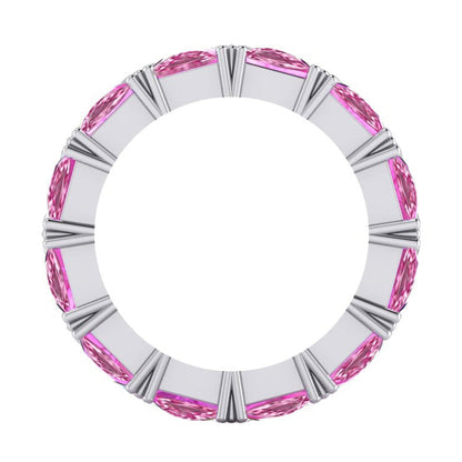 Trilliant Cut Diamond Band