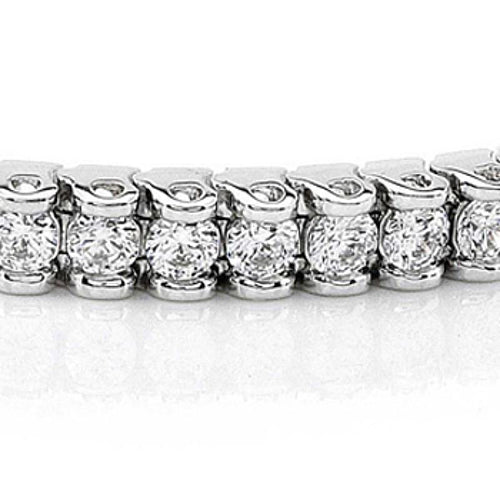 White Gold 14K Diamonds Basic Tennis Bracelet 3.50 Carats