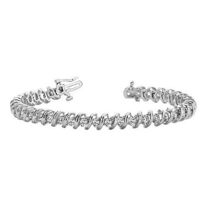 White Gold Round Lab Grown Diamond Tennis Bracelet Women Jewelry 6 Carat