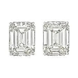 Fancy New Antique Style  Stud Earrings White Gold Diamond 