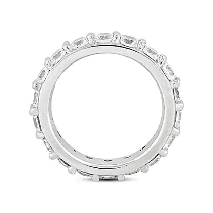 Women's Comfort Fit Eternity Band 4 Carats Gold Wedding Jewelry