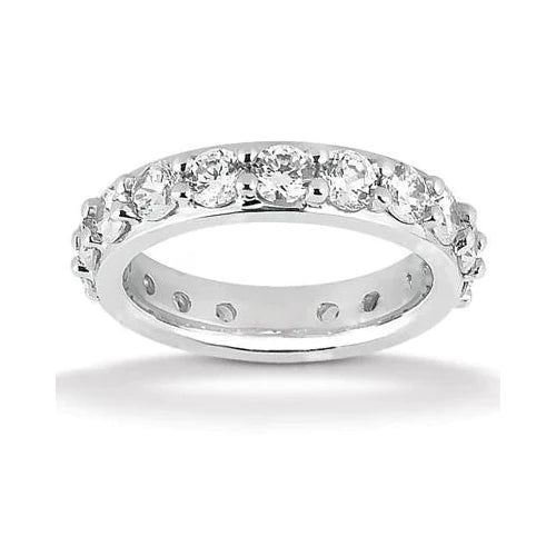 Women's Comfort Fit Eternity Band 4 Wedding Jewelry