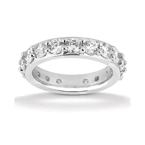 Women's Comfort Fit Eternity Band 2.71 Wedding Jewelry