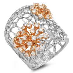 Genuine   Women's Custom Jewelry Gold 18K Diamond Ring