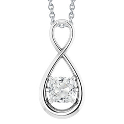 Women’s Natural Earth Mined Diamond Pendant Cushion Old Miner 3 Carats Gold 14K