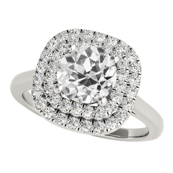 natural round diamond 4.75ct ring front view