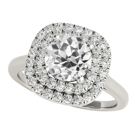 natural round diamond 4.75ct ring front view