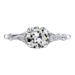 Real  Women’s 2.50 Carats Old Miner Real Diamond Engagement Ring