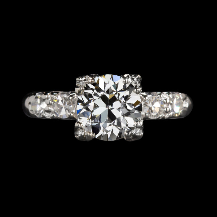 Women’s Round Old European Diamond Ring