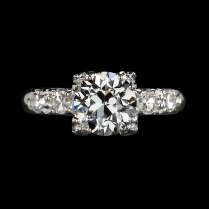 Women’s Round Old European Diamond Ring