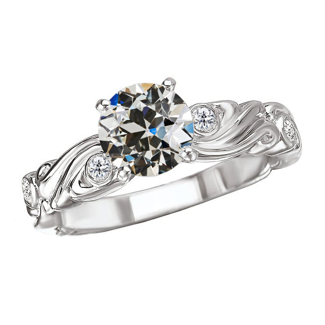 Women’s Round Old Miner Diamond Ring