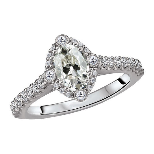 Women’s Old Miner Diamond Halo Ring