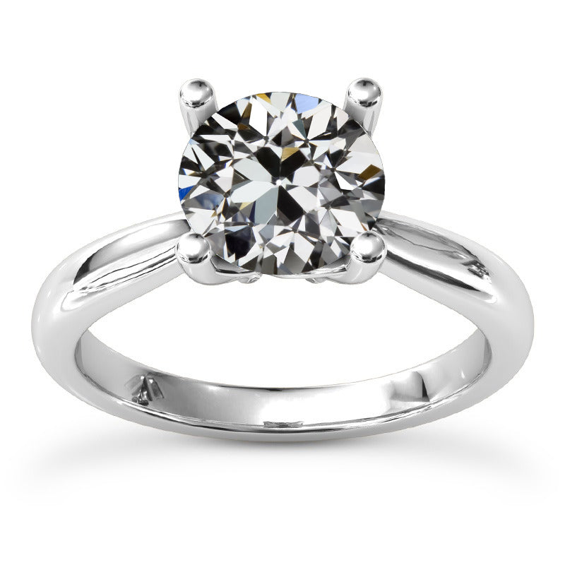Lady’s Fancy Wedding Engagement White Gold Diamond Solitaire Ring 