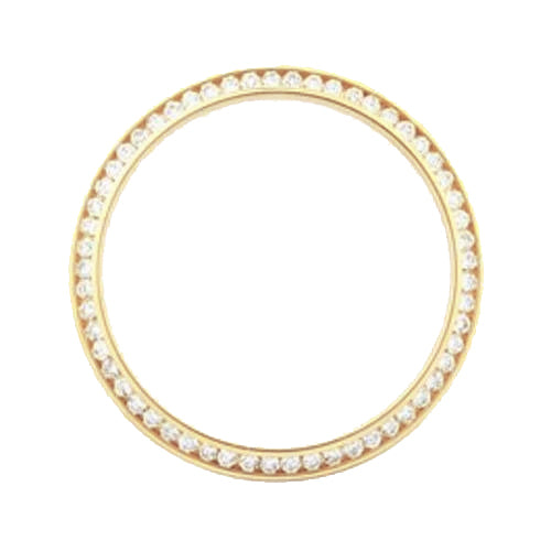 Yellow Gold 14K Custom Diamond Bezel To Fit Datejust Or President Watch 1.25 Carats