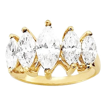 Yellow Gold 14K Natural Earth Mined Diamond Engagement Band 3.50 Carats