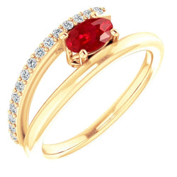 Yellow Gold 14K Ruby And Natural Earth Mined Diamonds 2.60 Carats Ring New