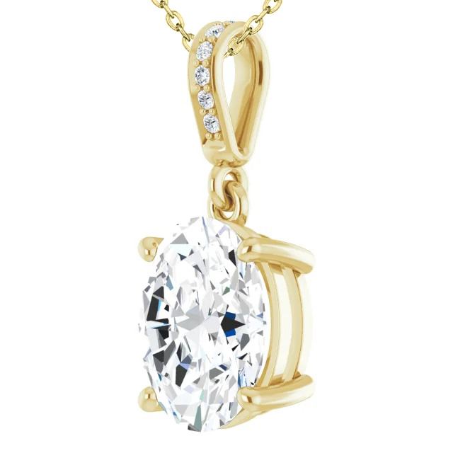 Ladies Diamond Pendant Necklace